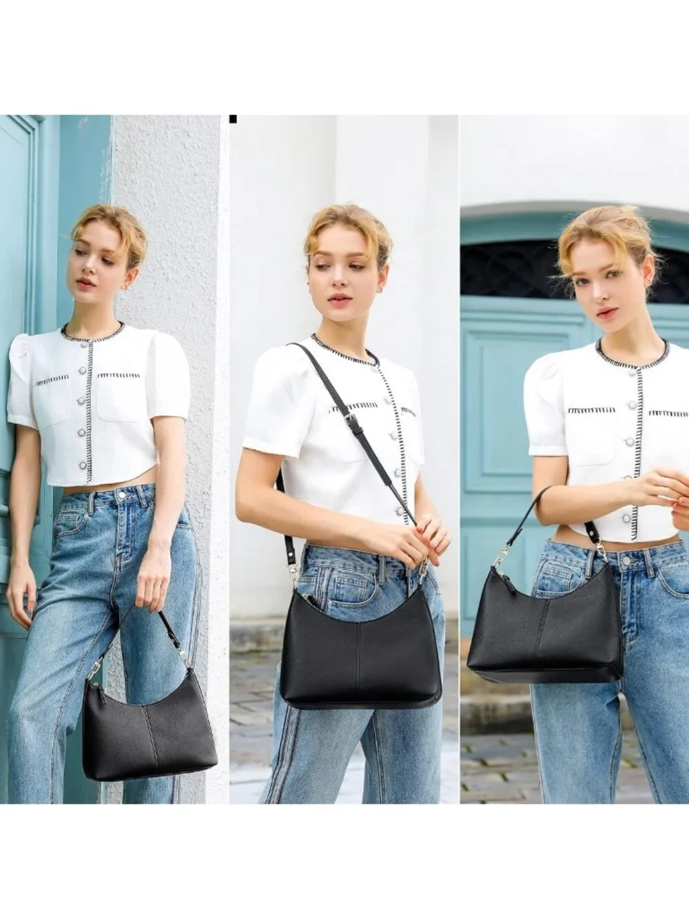 Stylish Mini Crossbody Bag for Women - Waterproof Soft Leather Shoulder Purse